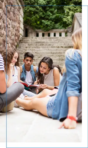 Young people together